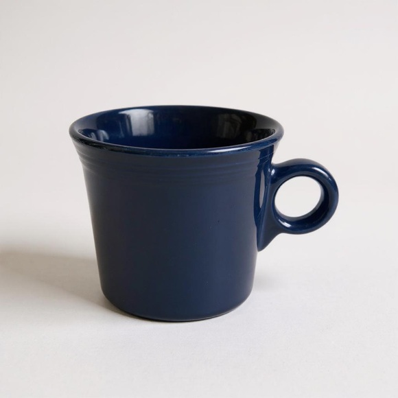 Set of Four Fiestaware Cobalt Blue Ring Mugs - Picture 2 of 4